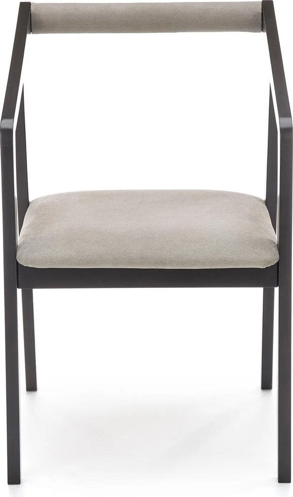 Nowoczesne drewniane krzesło z tapicerowanym siedziskiem Azul