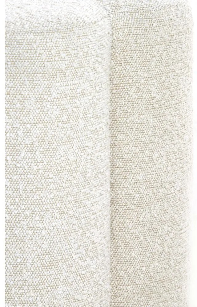 Kremowy puf z materiału bouclé Nalani – Light &amp; Living