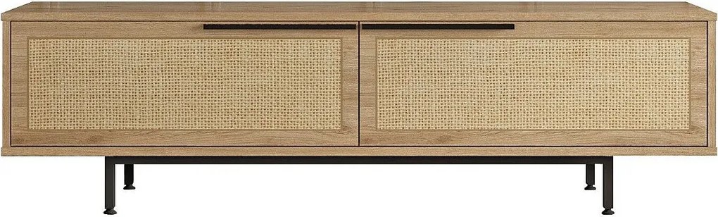 Stojak pod TV – 160 cm x 45,1 cm x 35,5 cm – Orzech i dąb – Melamina