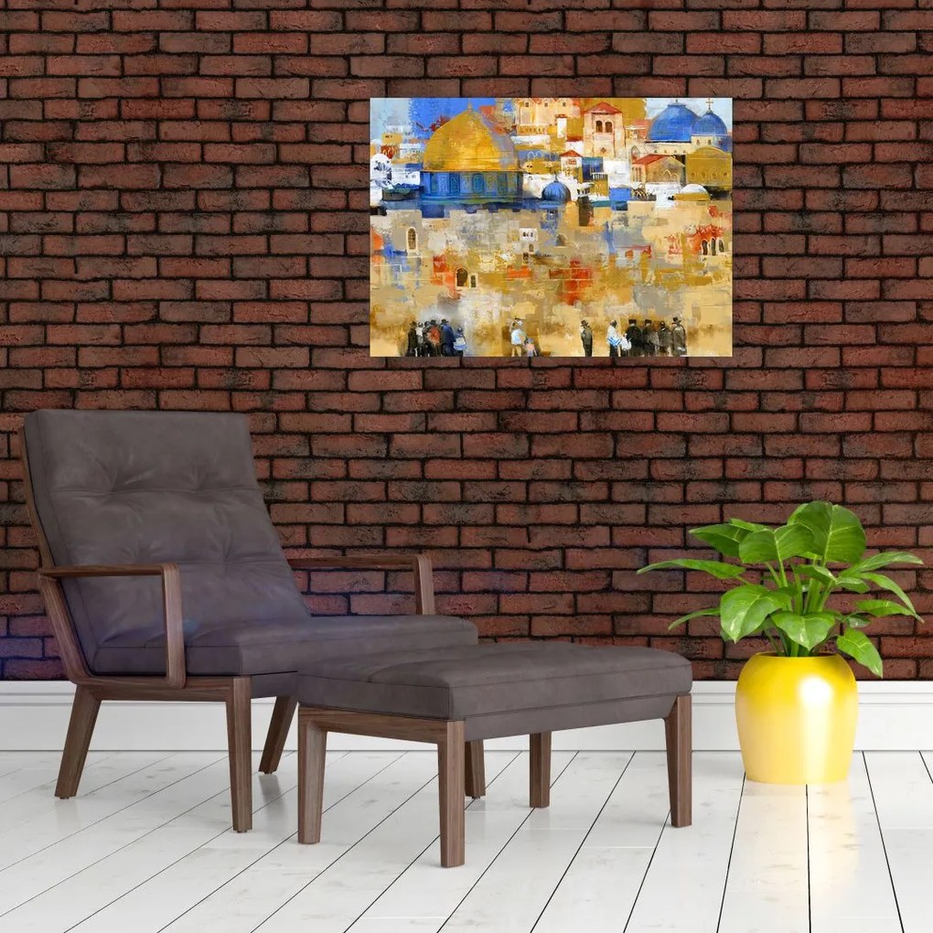Obraz - Ściana płaczu, Jerozolima, Izrael (70x50 cm)
