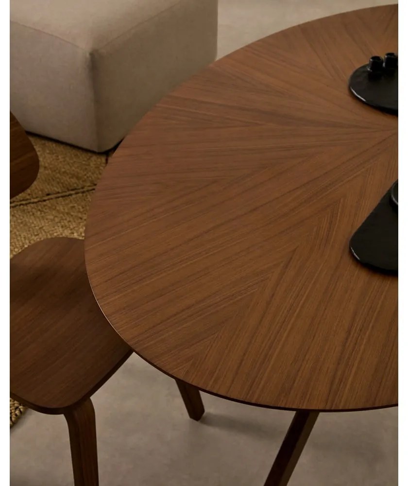 Stół z blatem w dekorze orzecha 110x180 cm Naanim – Kave Home