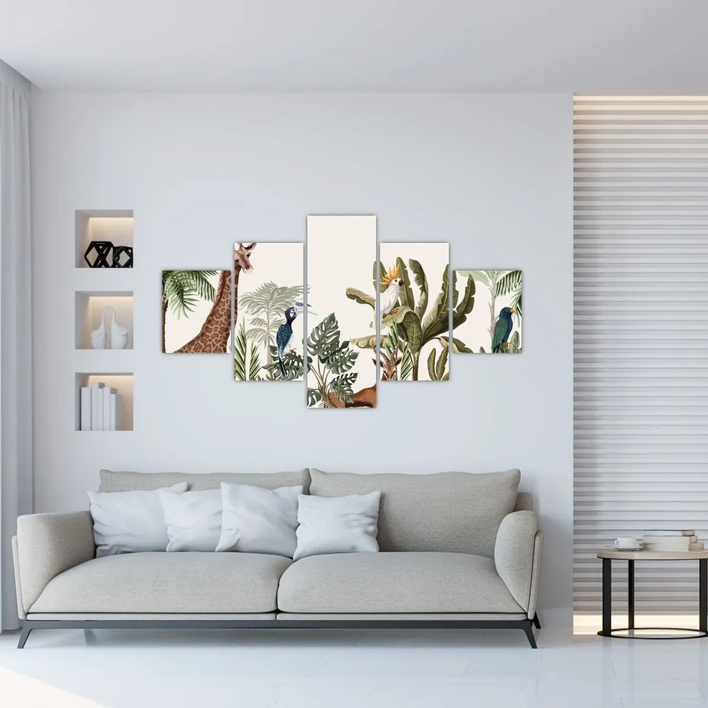 Obraz - Mieszkańcy Afryki (125x70 cm)
