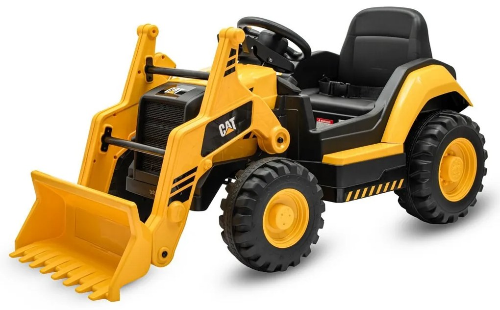 Baby Mix Traktor elektryczny dla dzieci CAT, żółty