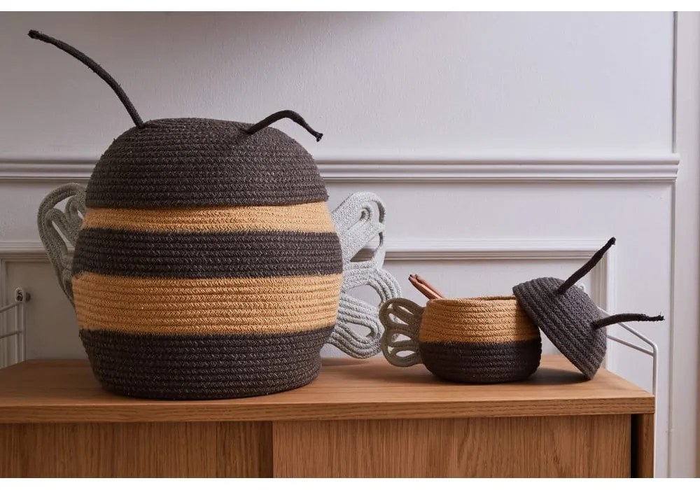 Tekstylny dziecięcy kosz na zabawki ø 30x32 cm Mama Bee – Lorena Canals