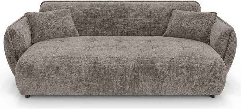 Szarobrązowa sofa z tkaniny szenilowej 250 cm Nelia Big – Ropez