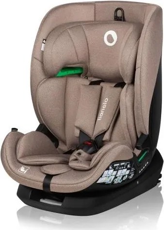 Lionelo - Fotelik samochodowy obrotowy z bazą LAVENDER i-Size 76-150 cm Beżowy Latte