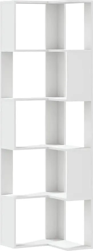 Narożny Minimalistyczny Biały Regał Z4-L13