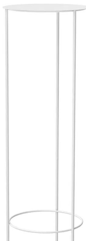 Stojak na kwiaty 100x32 cm, biały
