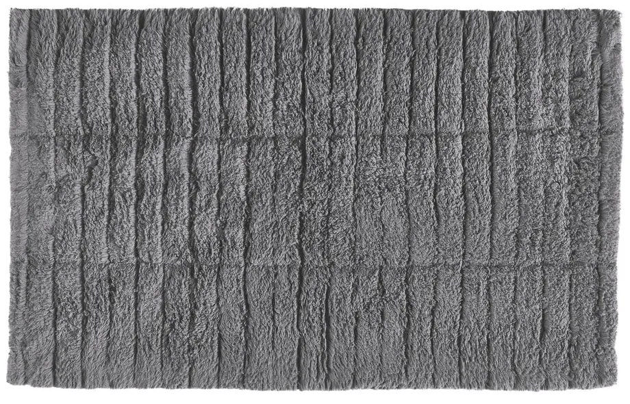Szary dywanik łazienkowy 80x50 cm Tiles − Zone