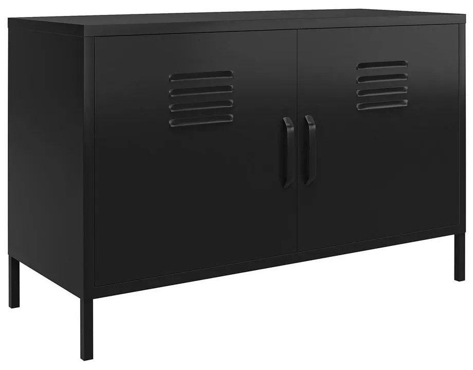 Czarna metalowa szafka 100x64x40 cm Mission District – Støraa