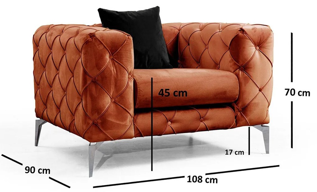 Fotel Como Orange