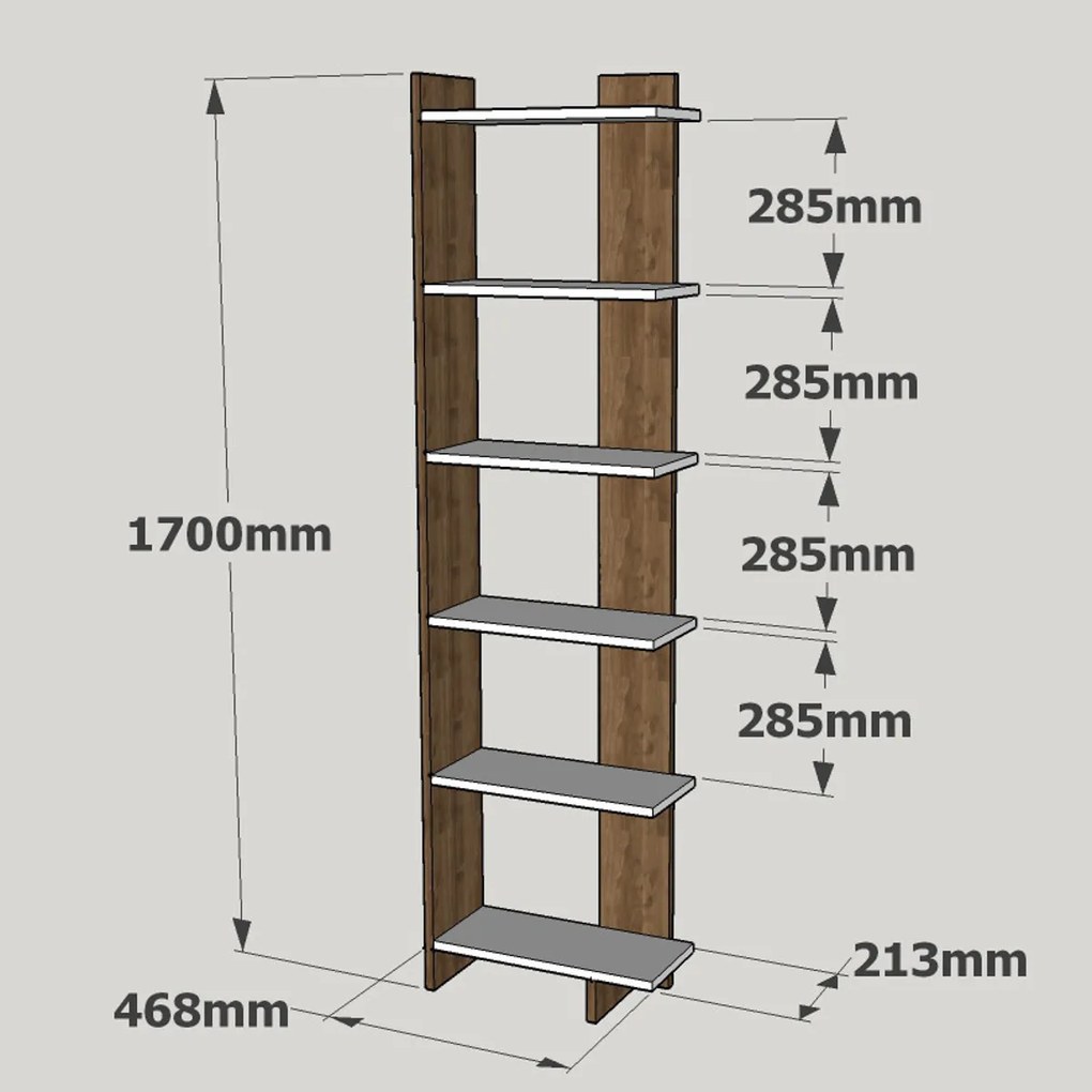 Biblioteczka Order White Walnut