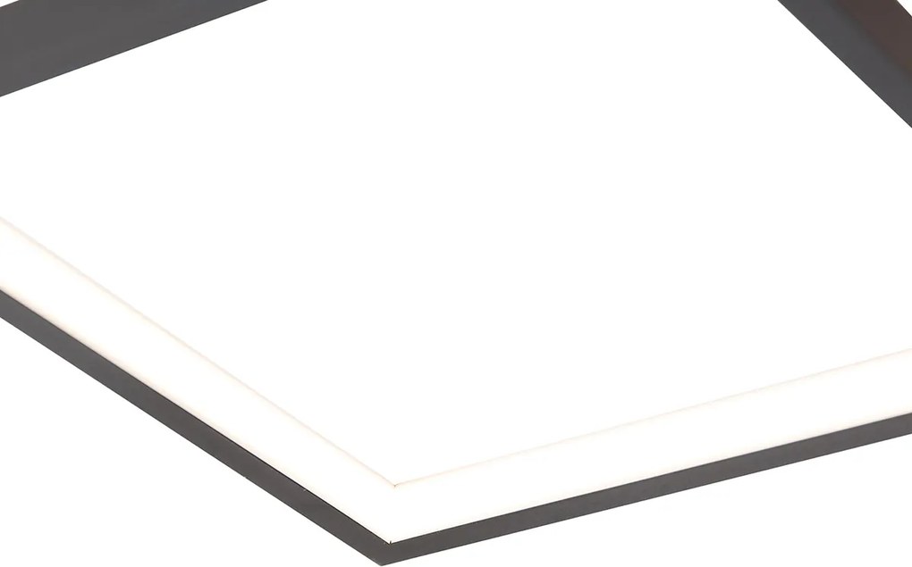 Lampa sufitowa czarna w komplecie z LED 3-stopniowy ściemniacz 5-świateł - Lejo