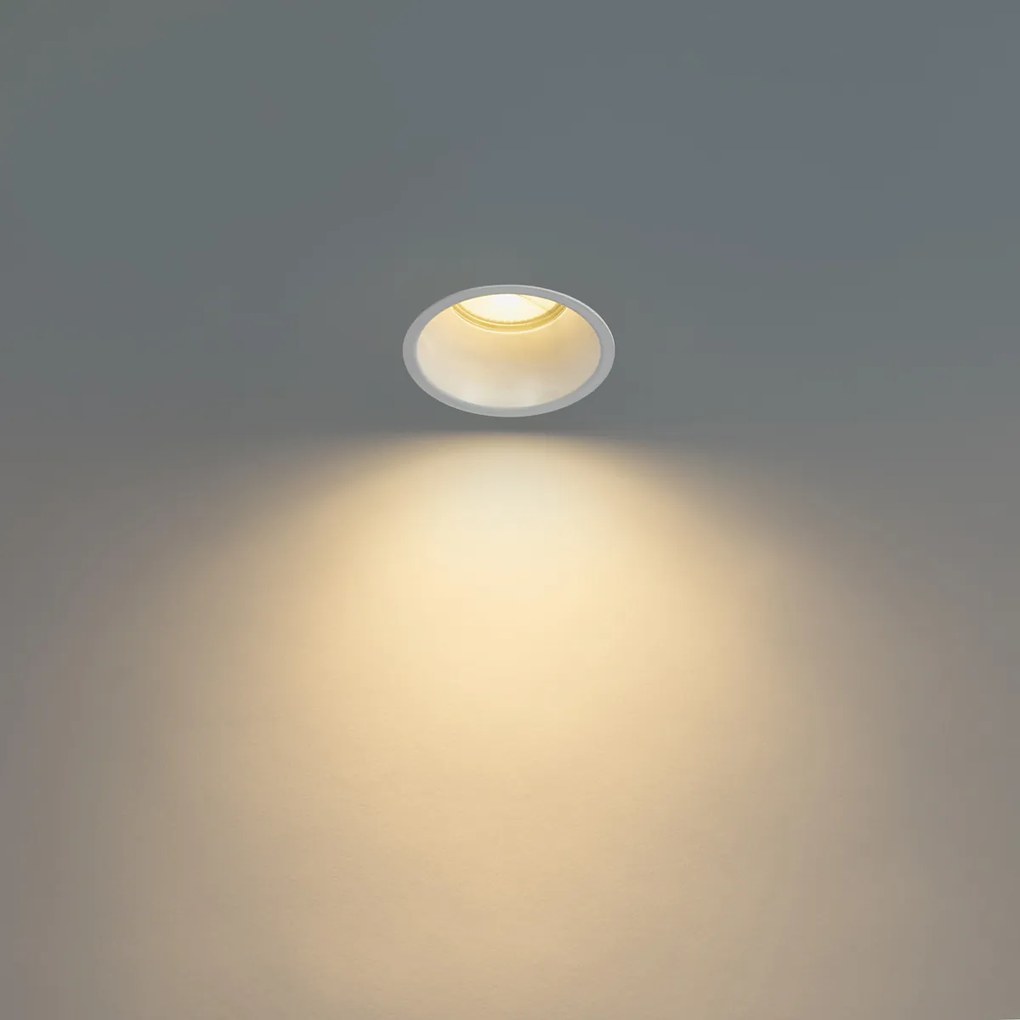 Zestaw 12 białych opraw LED GU10 70 mm IP44 - Dept