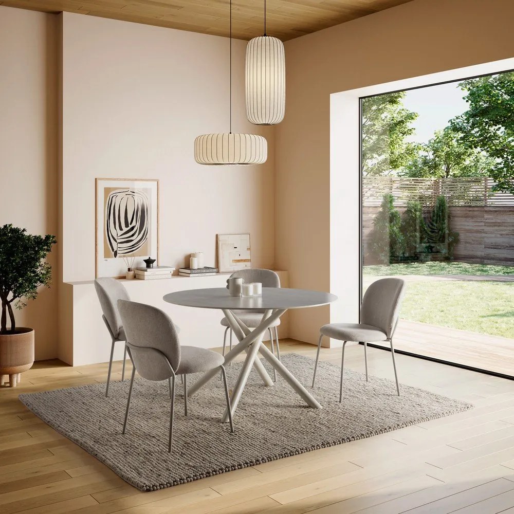 Okrągły stół z ceramicznym blatem ø 119,5 cm Talia – Marckeric