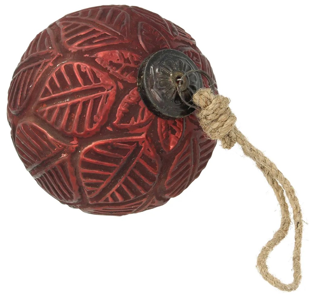 Bombka Vintage Crimson ⌀10 cm red