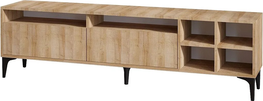 Stojak pod TV – 180 cm – Dąb – Melamina