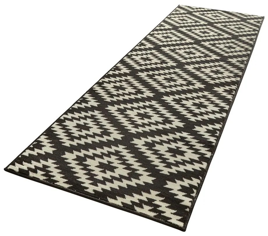 Czarno-biały chodnik Hanse Home Basic Nordic, 80x250 cm