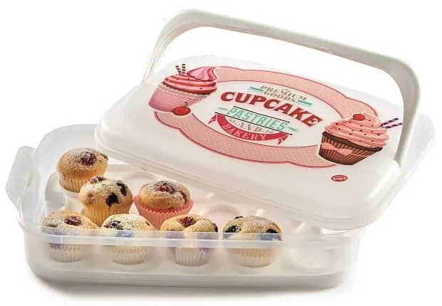 Różowy pojemnik na babeczki/muffiny Snips Sweet