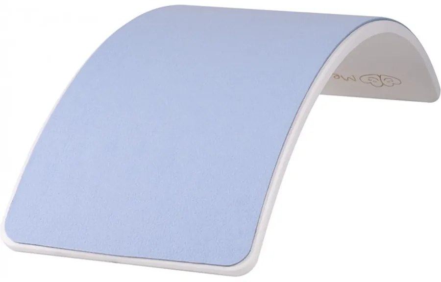 Deska do balansowania z filcem 80x30cm dla dzieci. balance board biały z filcem jasnoniebieskim - meowbaby®