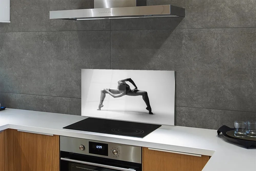 Panel szklany do Kuchni Piękno Kobiecej Sylwetki