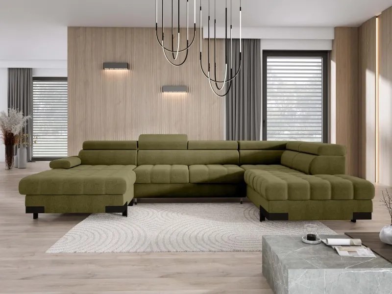 Narożnik SELVA XL Prawostronny z funkcją spania i pojemnikiem AUSTIN 12 WERSAL