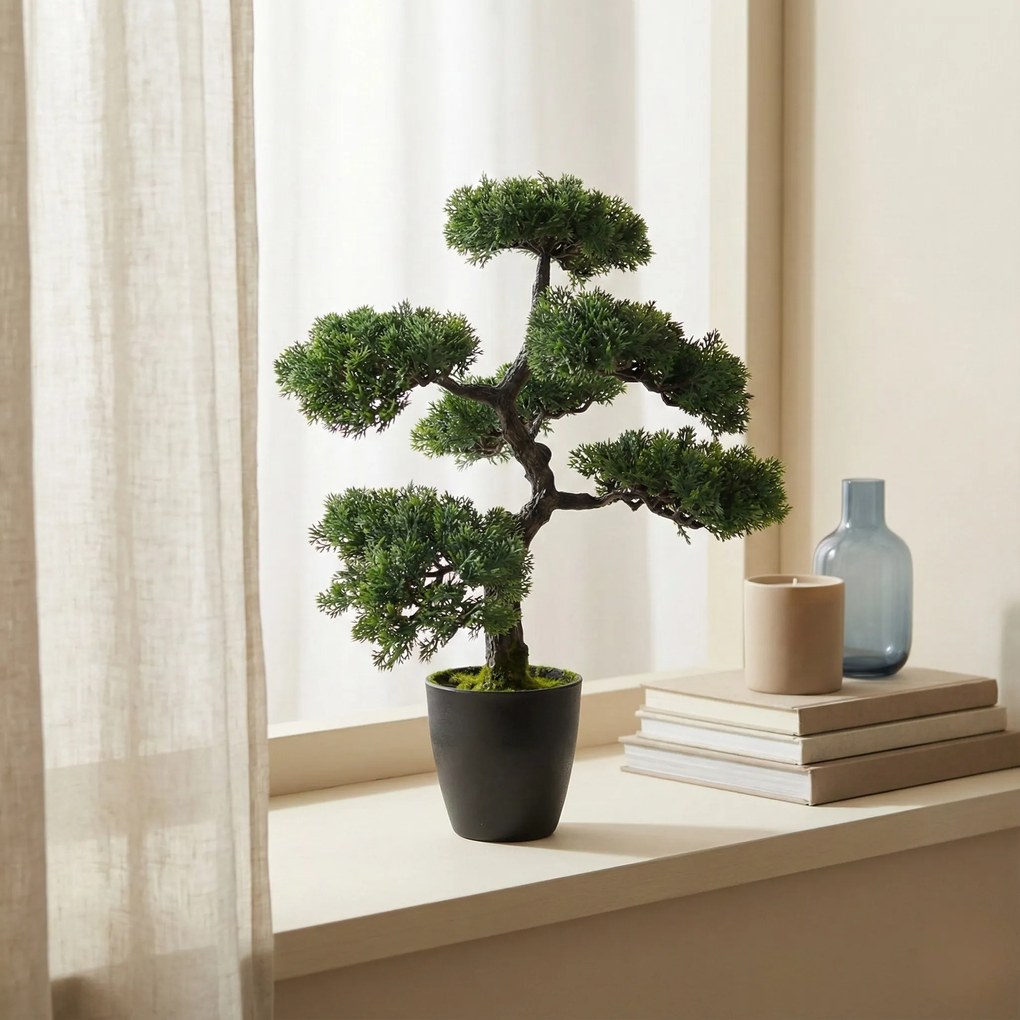 Sztuczne drzewko Bonsai w doniczce, 32 x 32 x 50 cm