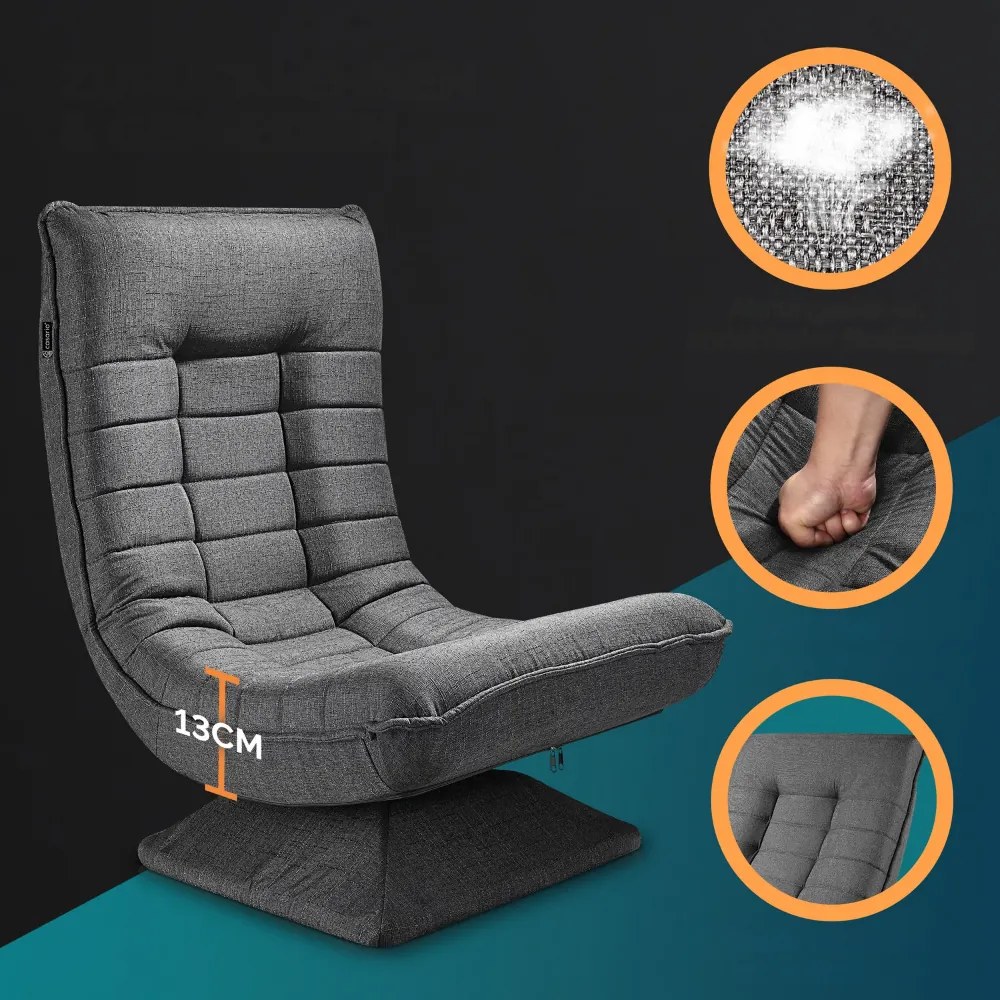 Leżanka ABERDEEN, 87x60x105cm, szara Casaria