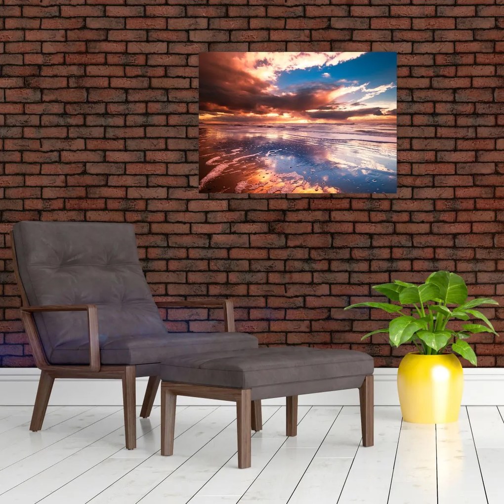 Obraz - Wieczorna plaża (70x50 cm)