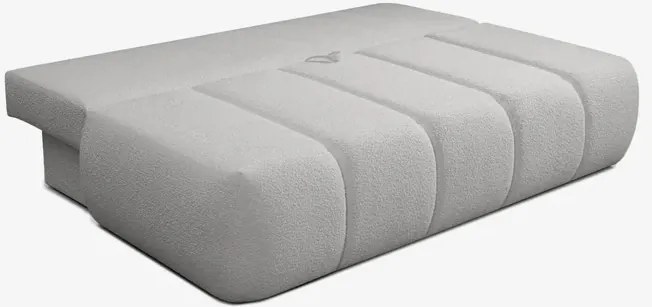 Sofa z Funkcją Spania SARIA Szara Boucle Nowoczesna