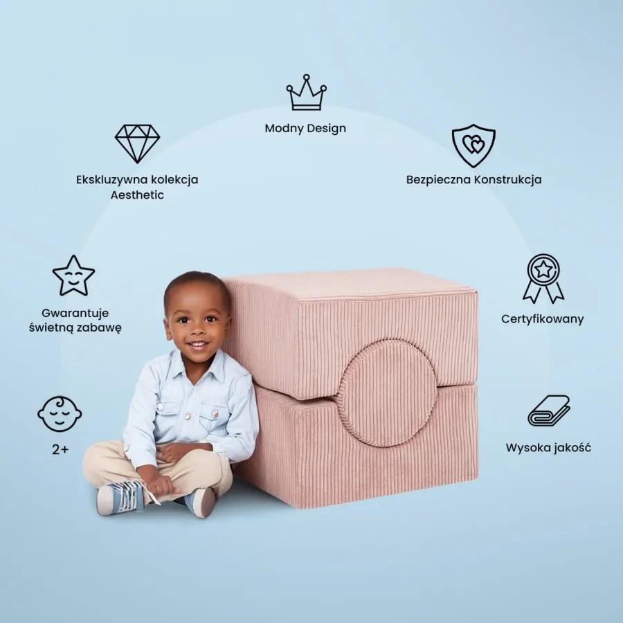 Aesthetic shape set 3-elementowy, brązowy - meowbaby®