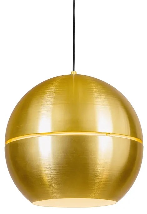 Wisząca lampa Retro złota 40 cm - Slice Retro Oswietlenie wewnetrzne