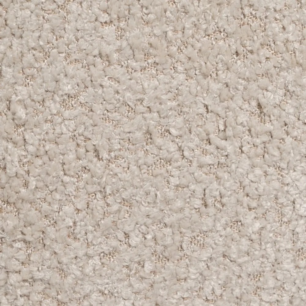 Beżowy puf z materiału bouclé Suave – Ixia