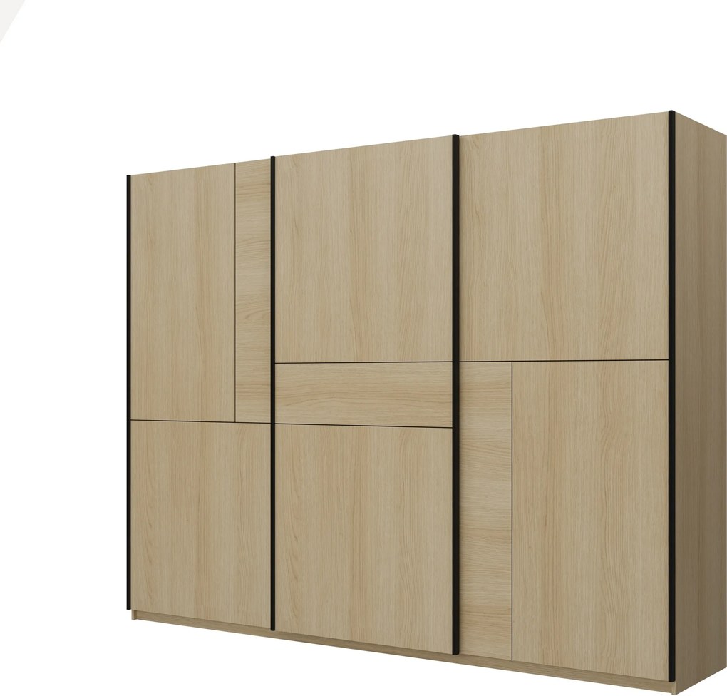 Szafa Przesuwna LUBERO 120 cm Szafa Trzydrzwiowa Dąb lindberg
