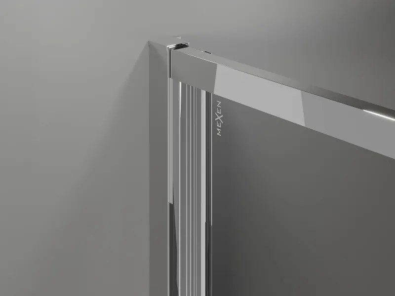 Mexen Exo drzwi prysznicowe składane 80 cm, transparent, chrom - 816-080-000-01-00