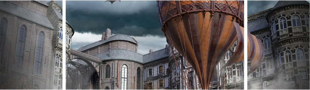Obraz - Surrealistyczny krajobraz (170x50 cm)