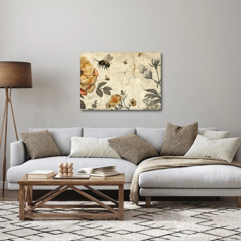 Obraz - Bee Meadow (70x50 cm)