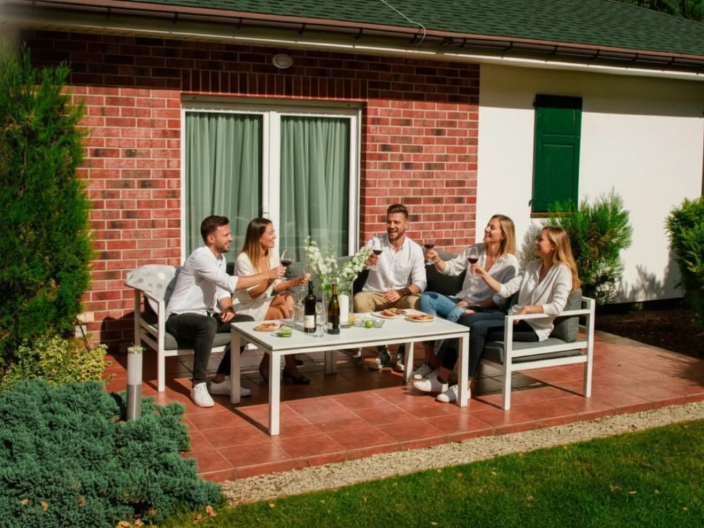 Duży narożnik ogrodowy ALLUMINIO GRANDE