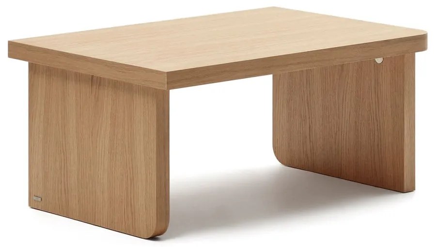 Stolik w dekorze dębu w naturalnym kolorze 89x62 cm Oaq – Kave Home