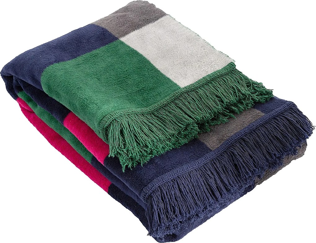 Koc Cosy Home 150x200cm Leaf&Fuchsia