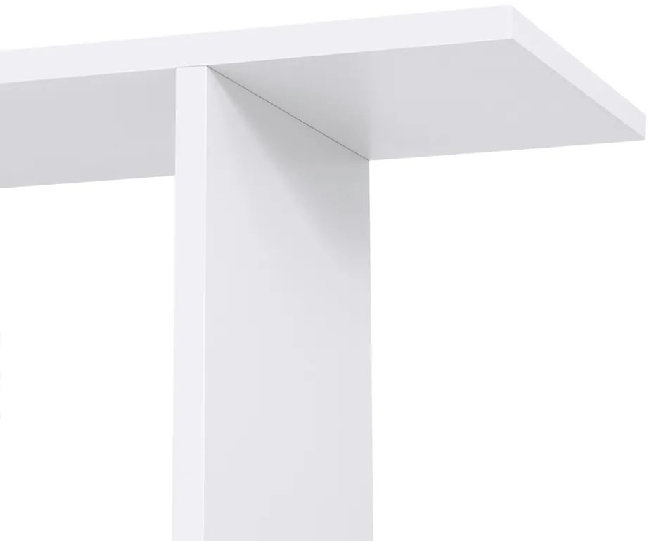 Regał/półka na książki PRESTON, 70x24x190,5cm, biały Vasagle