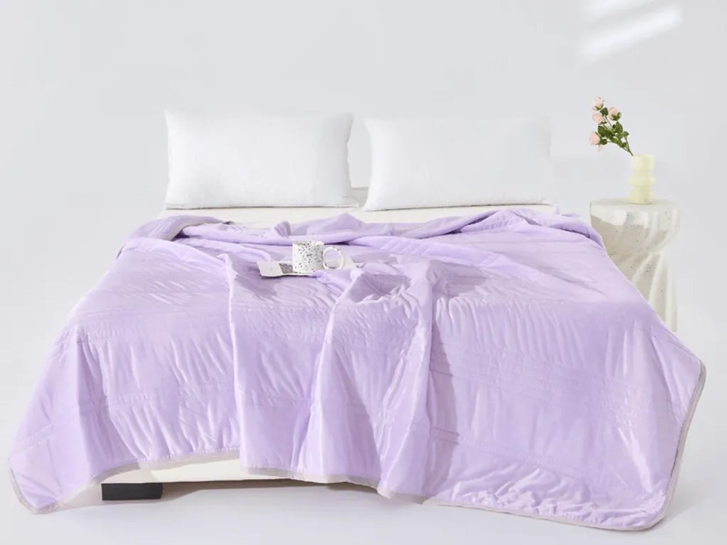 Chłodząca letnia kołdra CELIA, fioletowa Rozmiar: 140 x 200 cm