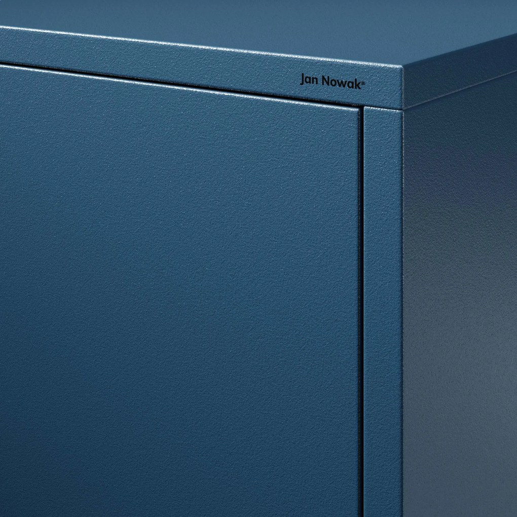 Szafka nocna metalowa granatowa Modern MIA, 424 x 595 x 400 mm