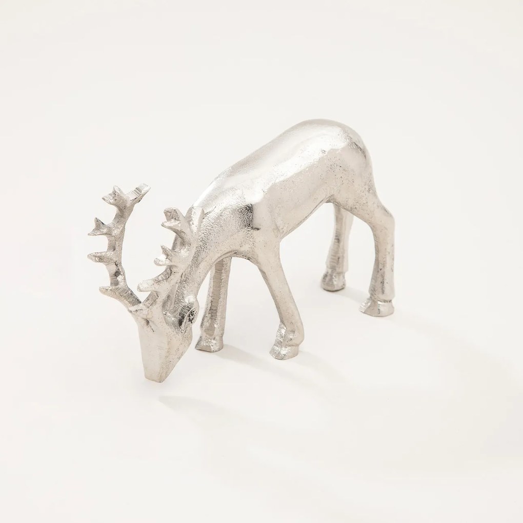Figurka jelenia Silver Deer III 18x5x11 cm