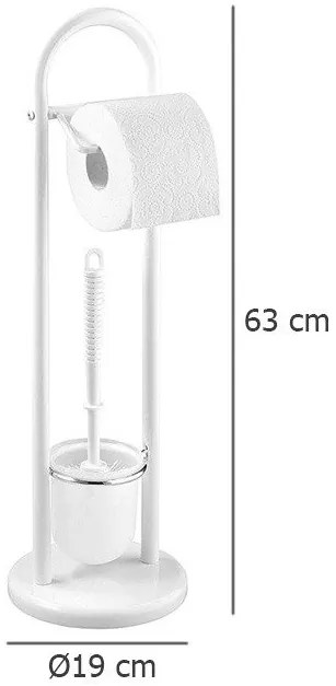 Stojak łazienkowy SIENA WHITE, 2 w 1, WENKO