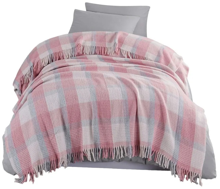 Różowa narzuta 150x200 cm Warm Soft – Mijolnir