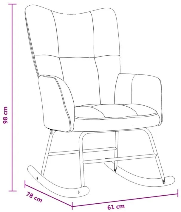 Jasnoszary fotel wypoczynkowy na płozach R7-K48