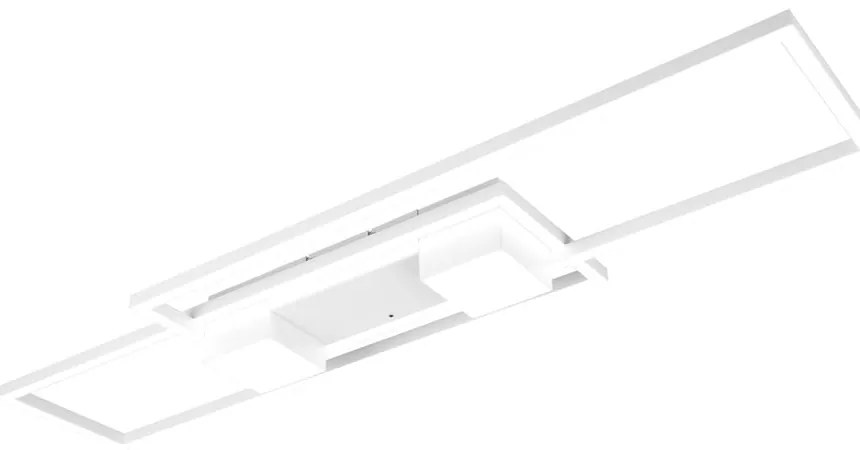 Biała lampa sufitowa LED ze zdalnym sterowaniem i ściemniaczem 28x100 cm Albany – Trio