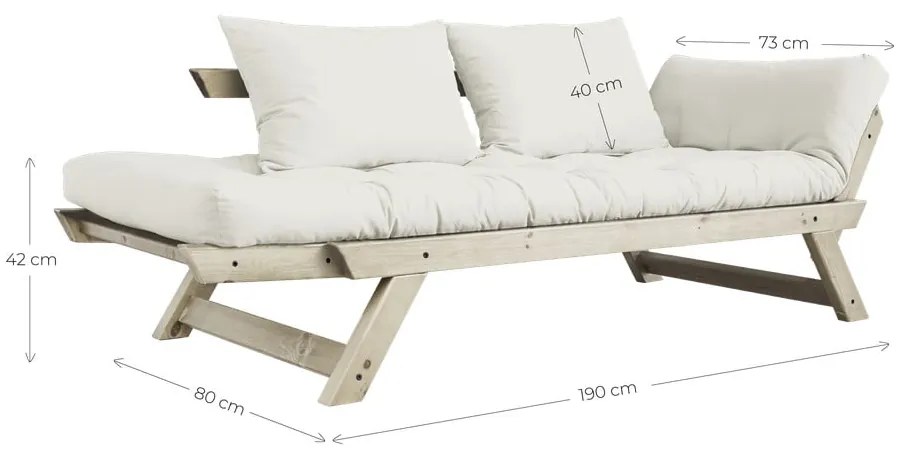 Sofa rozkładana Karup Design Bebop Black/Grey