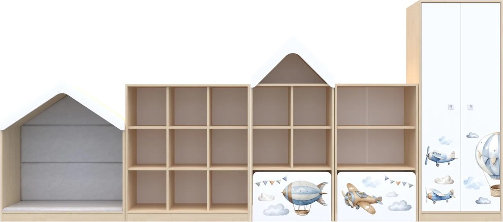 Komplet mebli do sal edukacyjnych Blox Air 4